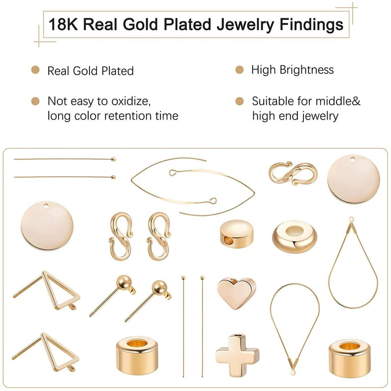 18k 2024 gold findings