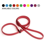 Dogline  - Biothane Slip Dog Leash - for Small, Medium and Large Dogs - Odor Free Slip Lead, Heavy Duty and Durable Material Kennel Lead (Red: Width 3/8" | L: 60"(5ft))