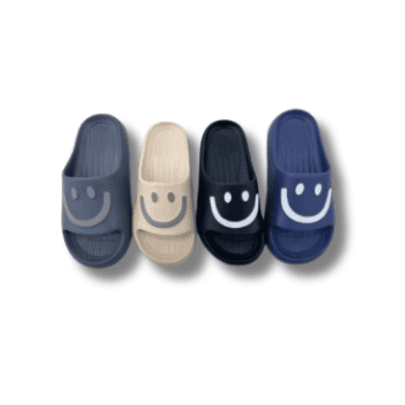 Double Strap Adjustable EVA Slide Sandals for Men and Women – Lightweight Comfort Slippers 4 Pices