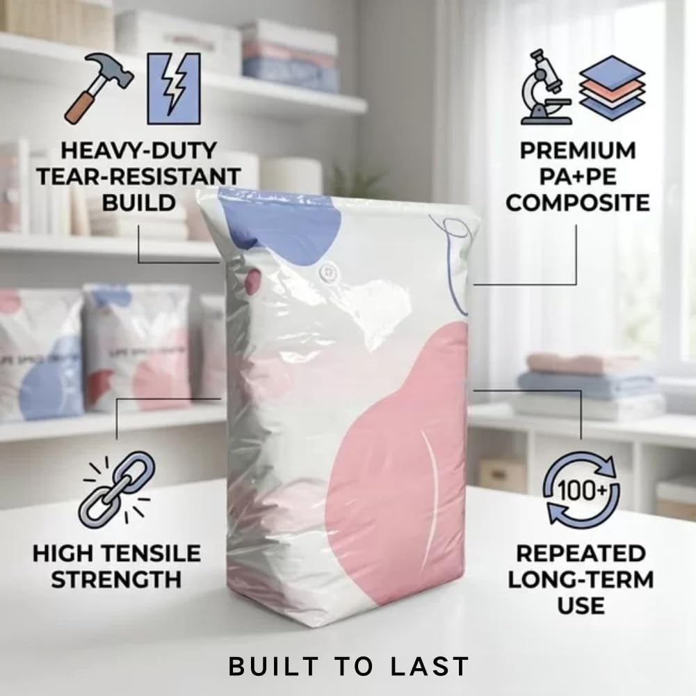 Better Life Space Bags, No Pump Compression Bags for Home