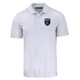 thumbnail image 2 of Men's-Cutter & Buck  White San Jose Earthquakes Prospect Eco Textured Stretch Recycled Polo, 2 of 3