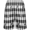 thumbnail image 2 of Buffalo Plaid Anchor Men's Athletic Shorts,Men's Pajama Bottoms for Home and Rest-L, 2 of 7