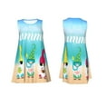 thumbnail image 7 of Honeii Hello Summer Gnome 1 Print Women's Sleeveless Dress, Loose Fit Casual Dress for Women, Summer Fashion Dress, 7 of 7