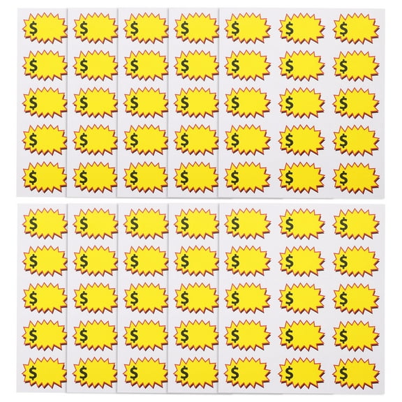 10 Sheets Yard Sale Stickers Garage Sale Stickers Removable Adhesive Pricing Stickers for Retail Store Writable Stickers for Garage Sale and Yard Sale (15 Labels/Sheet)