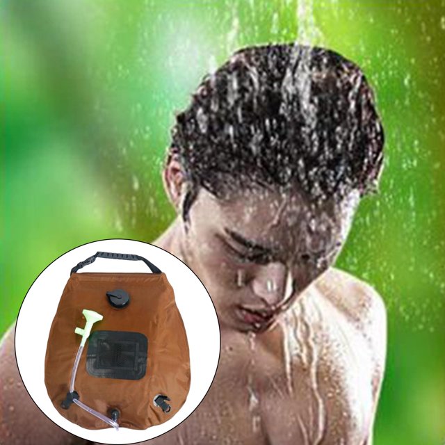 Bolsa de solar para r Manguera extraíble Indicador de temperatura Bolsa de para exteriores shamjiam Bolsas de ducha para campamento