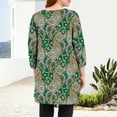thumbnail image 6 of Womens Plus Size Tops Casual 3/4 Sleeve Dressy Tunic Tops Fall Loose Fit Blouses, 6 of 7