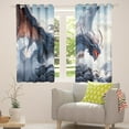 thumbnail image 5 of Erosebridal Dragon Curtains & Drapes ,Gothic Dragon Curtains 30%-50% Blackout Hippie Room Decor,Safari Animal Curtains Dragon Decorations Mountain Window Curtain 2 Panels 42"Wx63"L, 5 of 6