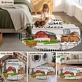 thumbnail image 5 of Round Rugs 3.3 Ft, Farmhouse Cow Non Slip Area Rugs for Kitchen Bedroom Entryway, Country Sunflowers Pig Cabin Barn Wooden Washable Carpet Runner Rug Floor Mats for Bedroom Home Decor, 5 of 8