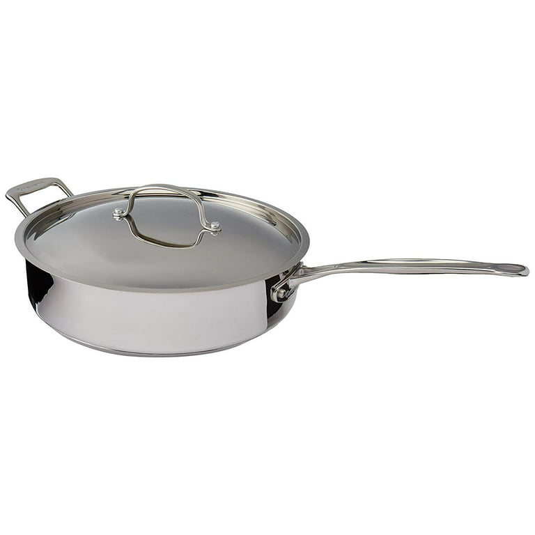 Chef’s Classic Stainless Steel Sauté Pan with Lid, 5.5 Quart
