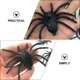 thumbnail image 4 of 20 arañas de plástico negras para Halloween, decoración de arañas., 4 of 6