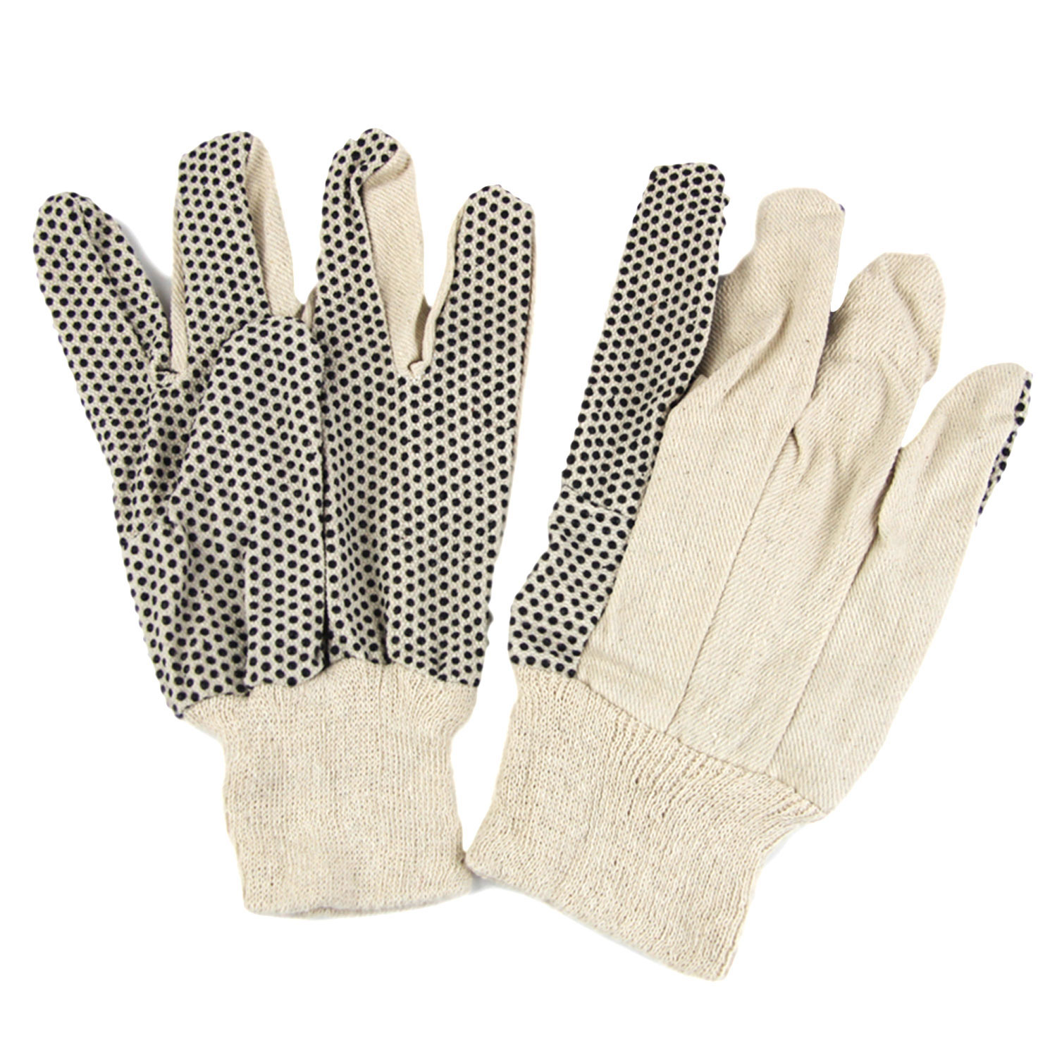 小物 DEVOA Knit glove cotton/cashmere 12 Pairs Large Cotton Canvas Work Gloves, Non-Slip PVC Dots