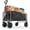 Black, variant on Large Collapsible Foldable Wagon Cart with 360° Wheels, Heavy Duty Utility Grocery Cart for Shopping Camping Sports