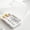 White_Hot#757, variant on Transparent divided organizer box with lid for charging cables, cords, adapters, electronics accessories | stackable plastic storage container for desk, bedroom, living room, office, small items