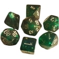 thumbnail image 1 of Juego de Dados poliédricos Zulema 7 piezas verde para juegos de rol, 1 of 8