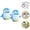 Blue, variant on Penguin Shape Wall Mounted Storage Organizers Design for Office Kitchen Bathroom Versatile Holders for Pencils Toothbrushes Remote Controls and More,1/2/4 PCS