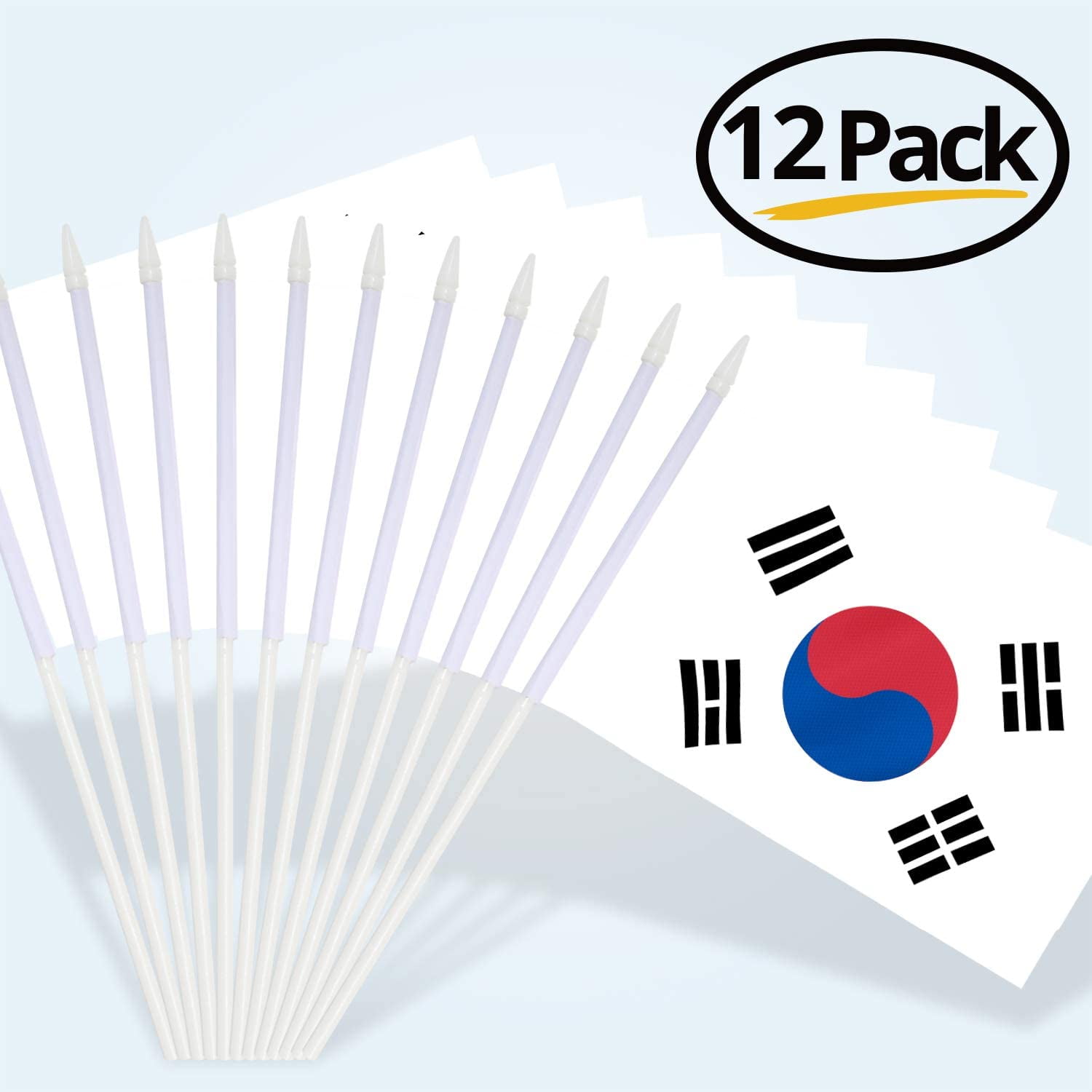Hand Held Small Miniature Korean Flags 5x8 Inch Details about   Anley Korea Mini Flag 12 Pack 