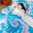thumbnail image 4 of Manfei Gradient Tie Dye Twin Bedding Sets 7-Piece for Female Men Adults,Watercolor Artwork Bedding Comforter Set Microfiber,Abstract Ombre Breathable Sheet Sets,Ultra Soft Home Decor,Reversible, 4 of 8