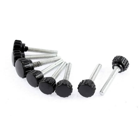 

M5 x 30mm Round Head Screw On Thumbscrews Knurled Knob Grips 8 Pcs