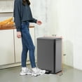 thumbnail image 2 of Rectangle, Stainless Steel, Soft-Close, Step Trash Can, 50L 13gal, 2 of 7