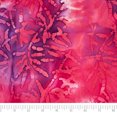 thumbnail image 2 of SINGER Fabric Batik 100% Cotton Print Pink and Purple Leaves, 42 inch, Cut by the Yard, 2 of 6