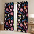 thumbnail image 2 of jejeloiu Baseball Sport Game Black Out Curtains,Watercolor Graffiti Hippie Curtains Pack of 2 (42x63 Each) For Girls Boys, 2 of 6