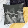 thumbnail image 2 of SHANXI Witch Throw Pillow Covers Artistic Black White Velvet Comfortable Washable Soft Bedroom 22x22in, 2 of 5