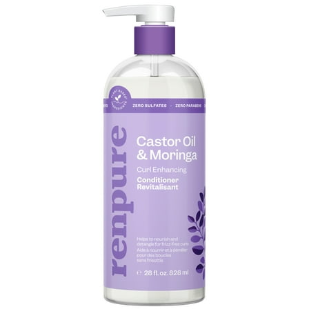Renpure Castor Oil & Moringa Curl Enhancing Conditioner, for Curly Hair, 28 oz