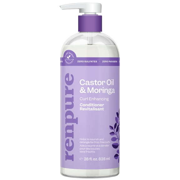Renpure Castor Oil & Moringa Curl Enhancing Conditioner, for Curly Hair, 28 oz