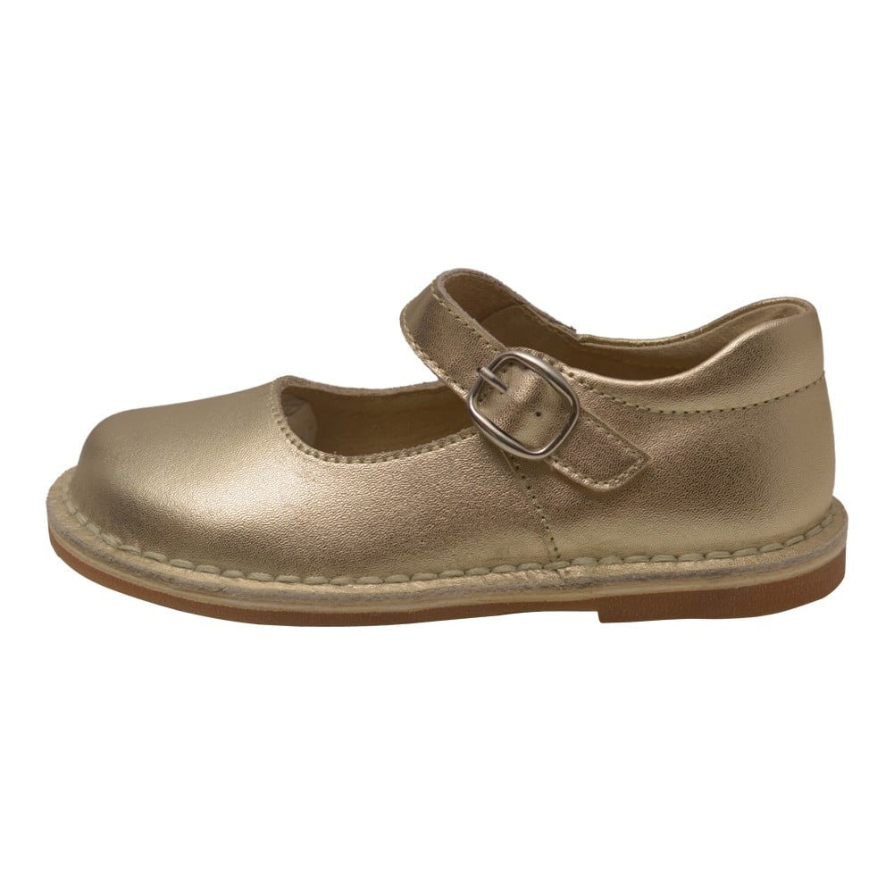 girls gold mary jane shoes