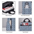 thumbnail image 5 of Balery Cute Whale Lightweight Backpack for Men and Women - Durable and Water-Resistant, Ideal for School, Work, Travel, and Everyday Use, 5 of 9