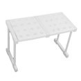 thumbnail image 4 of Estante expandible apilable con capacidad de carga de 55 kg, divisor de almacenamiento para armarios, alacenas, longitud de 37 a 48 cm (14,6 a 18,9 pulgadas), 4 of 14
