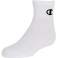 thumbnail image 2 of Champion Kids' Big 6-Pack Socks in Quarter or Low Cut, White, 9-11, 2 of 3