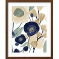 thumbnail image 2 of Art.com Blue Poppy Cascade II Art Print by June Vess, Brown Frame Wall Art, 17" x 21", 2 of 5