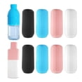 thumbnail image 2 of Less Than 5 Bottle Covers 8PCS Leak Proof Silicone Travel Bottle Cover Suitcase Travel Container Leak Proof Cover Reusable Travel Toilet Silicone Accessory Shampoo Bottle, 2 of 9