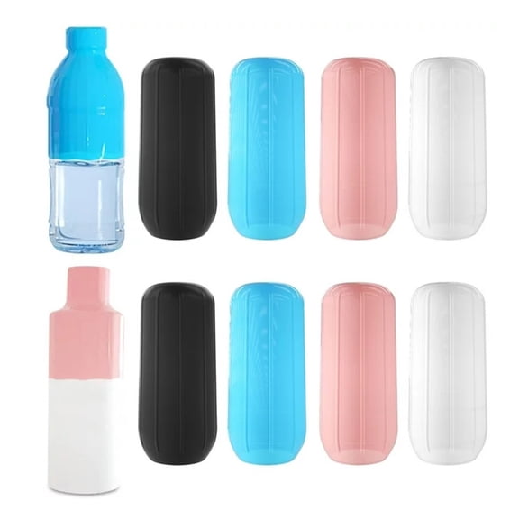 Bottle covers,8PCS Leak Proof Silicone Travel Bottle Cover Suitcase Travel Container Leak Proof Cover Reusable Travel Toilet Silicone Accessory Shampoo Bottle