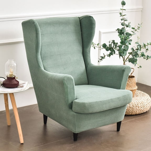 Cover, Armchair Throws, Wing Chair, Plain Jacquard Thick Protective Covers, Armchair Cover
