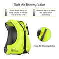 thumbnail image 5 of Adults Inflatable Swim Vest, Portable Snorkel Vest for Men/Women, Buoyancy Aid Jackets, Green, L/XL, 5 of 8