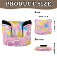 thumbnail image 2 of Haosy Yellow Blue Pink Heart Golf Mallet Putter Cover Strong Magnetic Leather Golf Club Headcover Closure, 2 of 7