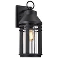 thumbnail image 3 of Nuvo Lighting Wilton 1 Light Large Wall Lantern Matte Black with Clear Seeded Glass, 3 of 19