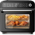 thumbnail image 4 of Auseo 25QT Air Fryer Toaster Oven with Convection, 12-in-1 Preset Cooking Mode, Visible Window and Touchscreen, 1700W, Black, for home/office/kitchen, 4 of 8