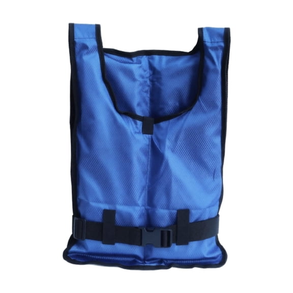 Travel-friendly Foldable Buoyancy Vest with Single Adjustable Strap, Lightweight Safety Life Jacket for Swimming and Boating, Water Sports Gear, Blue