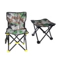 thumbnail image 5 of Mobutofu 2Pcs Fishing Chairs Camouflage Canvas Foldable Stool for Outdoor Activities Traveling 21.6X13.0In, 5 of 8