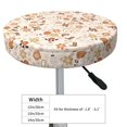 thumbnail image 4 of Round Bar Stool Seat Covers, Dancing Cowboy Skeleton Elastic Round Chair Cover Stool Seat Slipcover Bar Stool Cushions Round Pad for 12-14 inch, 4 of 7