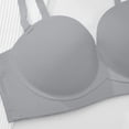 thumbnail image 6 of New summer arrivals SMihono Seamless Strapless Bra Push Up, Beauty Back Smoothing Underwire Lightly Lined Cups Bras for Women Blue S, 6 of 9