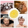 thumbnail image 6 of Unique Bargains 1 Pc Round Hair Shampoo Brush with Lid for Head Massage 2.76"x3.15" Yellow, 6 of 6