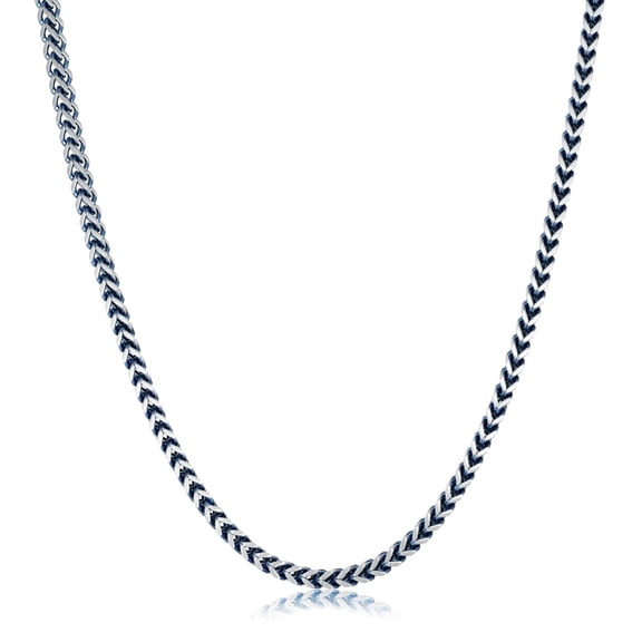 Metro Jewelry Men's Stainless Steel 6 MM Foxtail Chain Necklace with ...