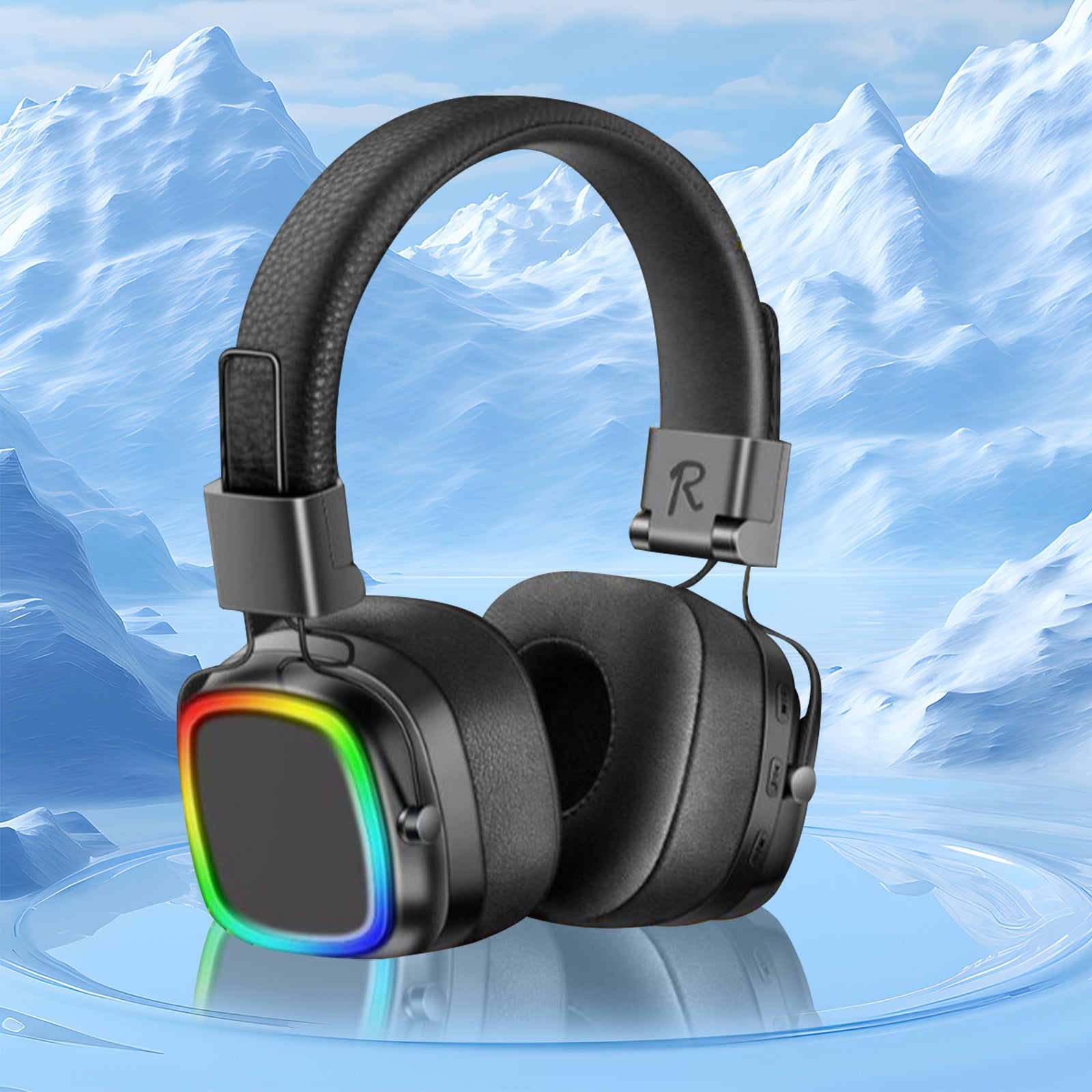 Wireless Headset with Mic for Work, Bluetooth Headset with Microphone (AI Noise Cancelling) & Charging Base, Wireless Headset for Work from Home/Office/Call Center/PC/Computer/Laptop/Teams/Zoom/Skype