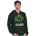 thumbnail image 5 of Woodsy Owl Make Everyday Earth Day Zip Up Hoodie Men's Women's Brisco Brands X, 5 of 6