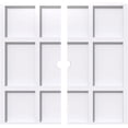 thumbnail image 1 of Ekena Millwork CMP34RK2-02000 34 in. OD x 2 in. ID Square Rubik Architectural Grade PVC Contemporary Ceiling Medallion - 2 Piece, 1 of 1
