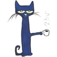 thumbnail image 2 of Camiseta unisex informal con estampado de Pete el Gato y café, 2 of 7
